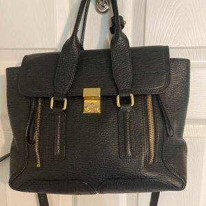 3.1 Phillip Lim Pashli Large Satchel Black AUTHENTIC!!!!!